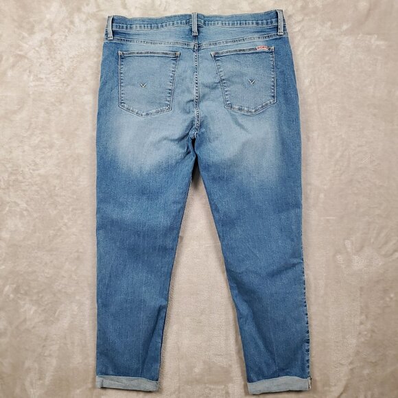 Hudson Natalie Jeans Midrise Slim Boyfriend Stretchy Crop Size 32 - Picture 2 of 14